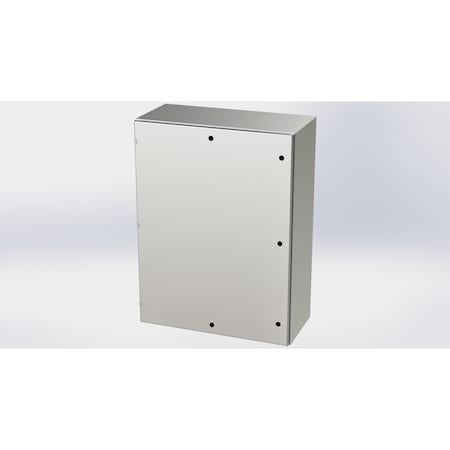 Saginaw Control & Engineering 1/4 Turn Latch Electrical Enclosures, 48 in H, 16 in D, 36 in W, NEMA 3R, 4, 4X, 12, 13 SCE-48EL3616SS6LP